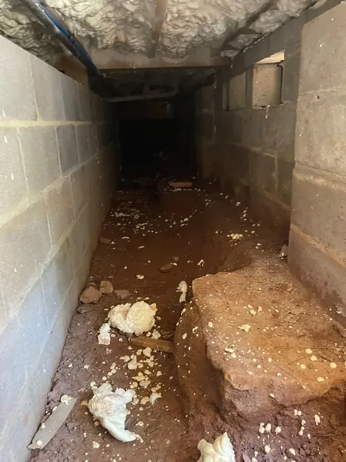 Storm flooding cleared from a lower level in Aspen Hill